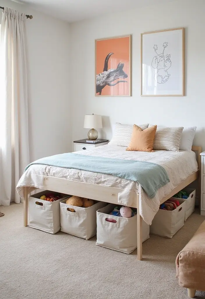 30 Toca Boca Big Family House Ideas Bedroom That Feel Fun & Cozy - 10. Under-Bed Storage Solutions
