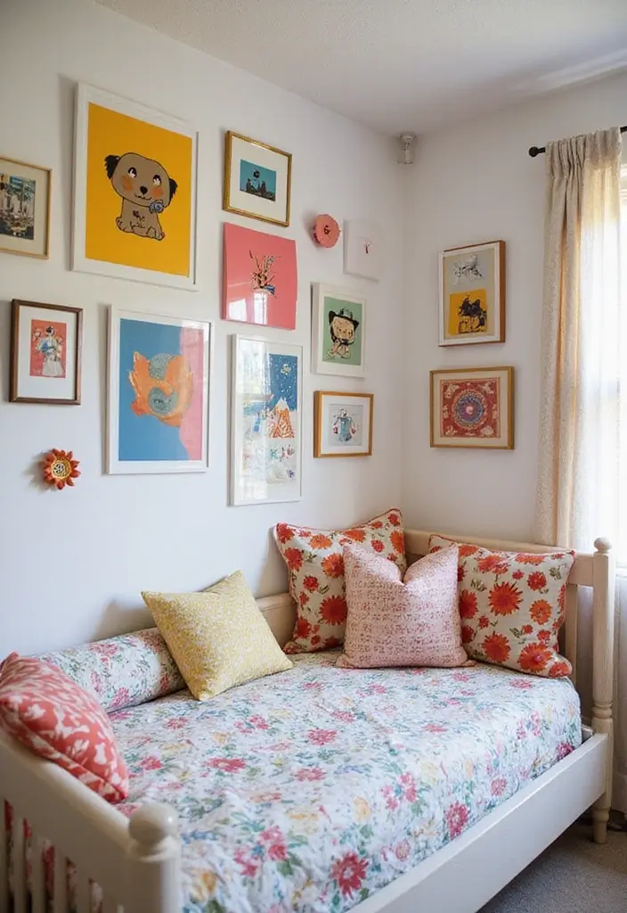 30 Toca Boca Big Family House Ideas Bedroom That Feel Fun & Cozy - 29. Playful Wall Art