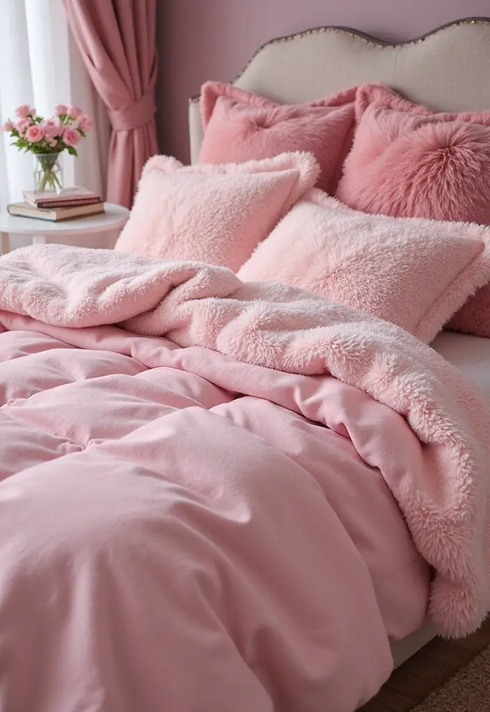 30 Victoria's Secret Bedroom Ideas That Feel Feminine & Glam - 1. Plush Pink Bedding