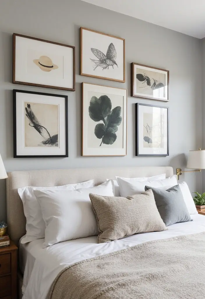 30 Victoria's Secret Bedroom Ideas That Feel Feminine & Glam - 10. Elegant Wall Art