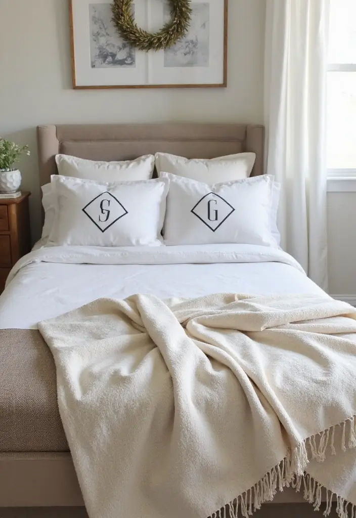 30 Victoria's Secret Bedroom Ideas That Feel Feminine & Glam - 29. Personalized Monograms