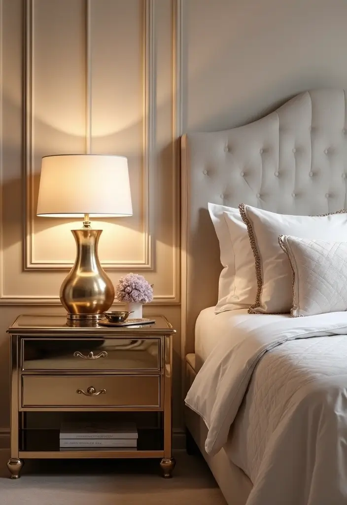 30 Victoria's Secret Bedroom Ideas That Feel Feminine & Glam - 4. Chic Bedside Tables
