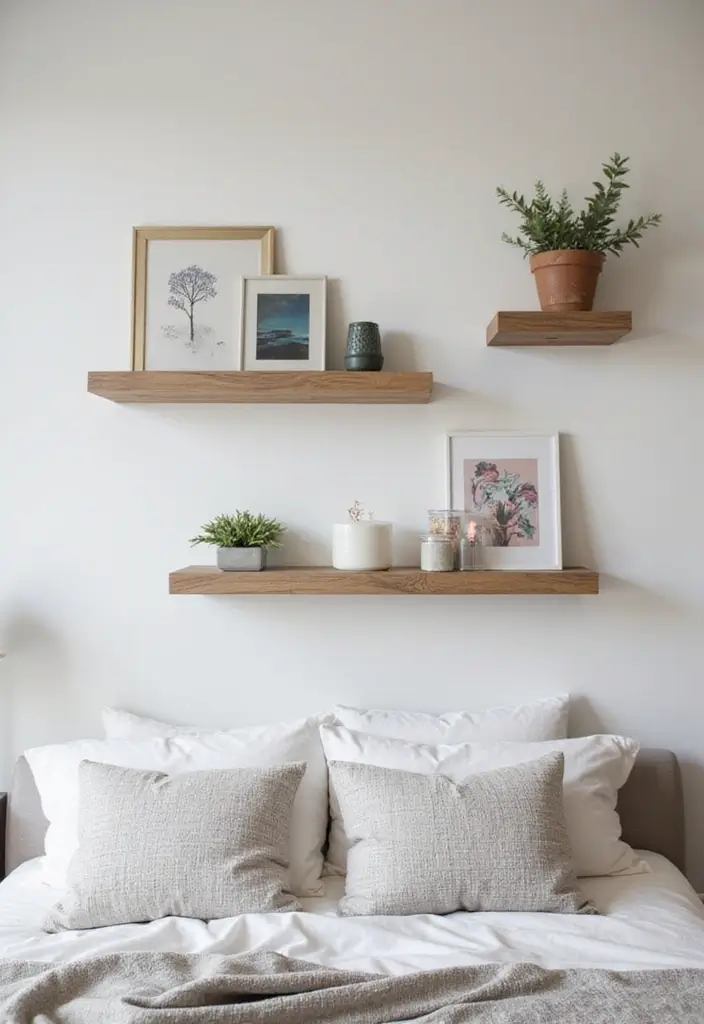 30 Wall Shelf Ideas Bedroom That Feel Modern & Practical 24 30 Wall Shelf Ideas Bedroom That Feel Modern & Practical - 23. Magnetic Shelves for a Unique Touch