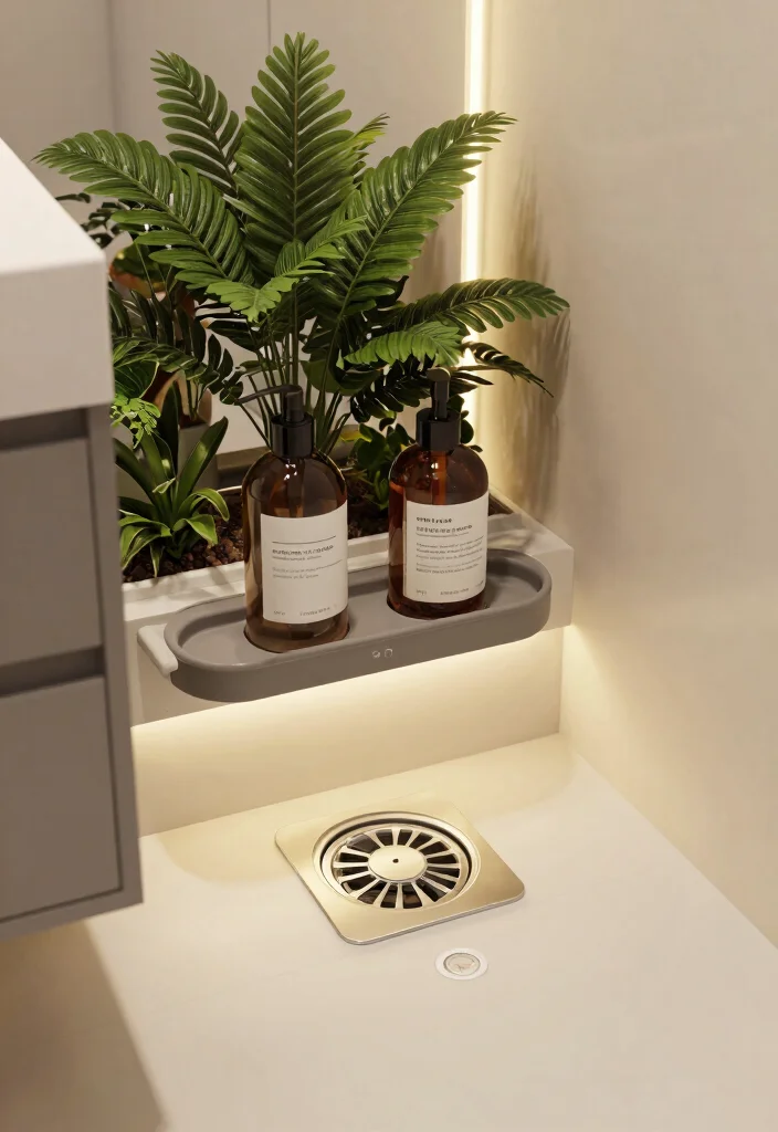 14 Bathroom Drain Ideas For Better Function - 11. Multi-Functional Drains 1