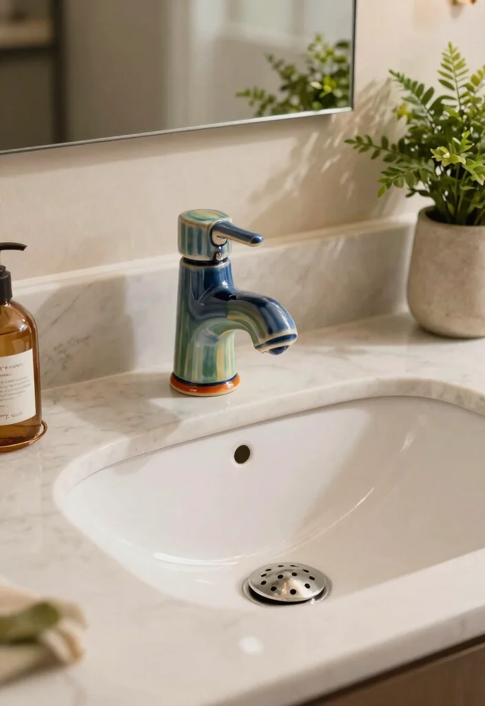 14 Bathroom Drain Ideas For Better Function - 12. Decorative Sink Strainers 1