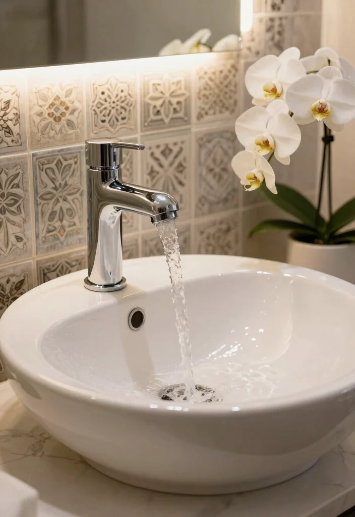 14 Bathroom Drain Ideas For Better Function - 4. Decorative Overflows 1