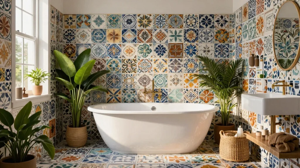14 Patterned Tile Bathroom Ideas That Make A Statement