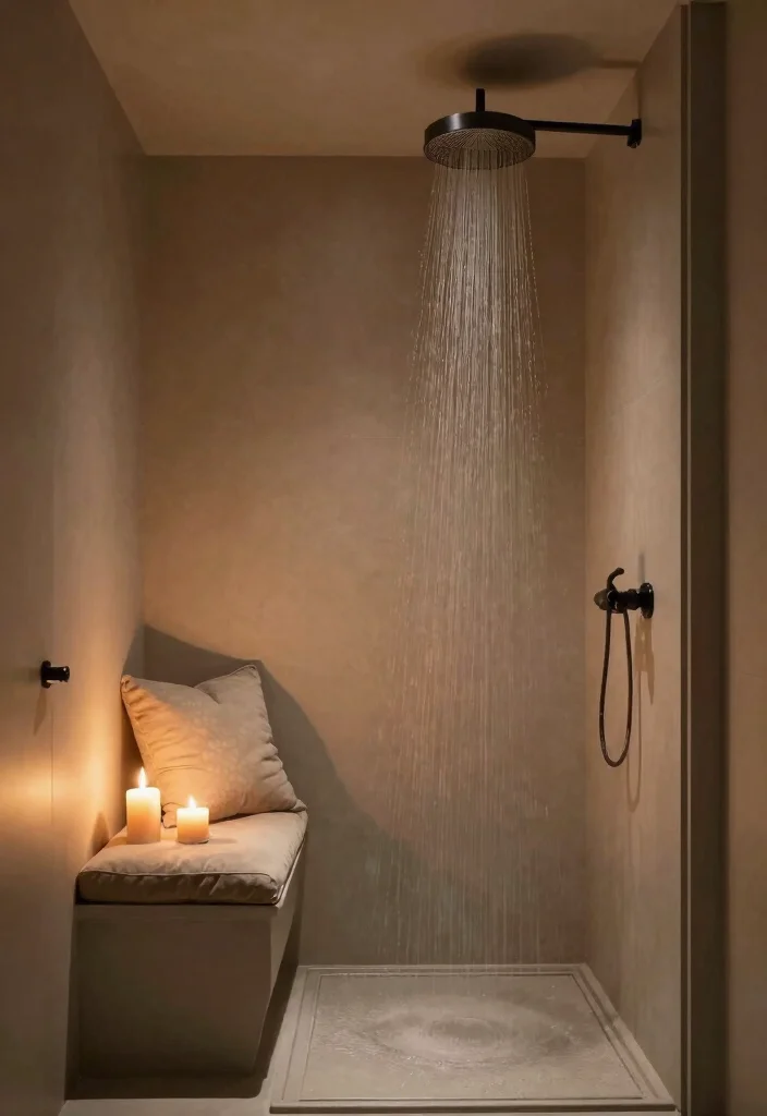 14 Rain Shower Bathroom Ideas For Spa Vibes - 12. Incorporating Bathing Nooks for Relaxation 1