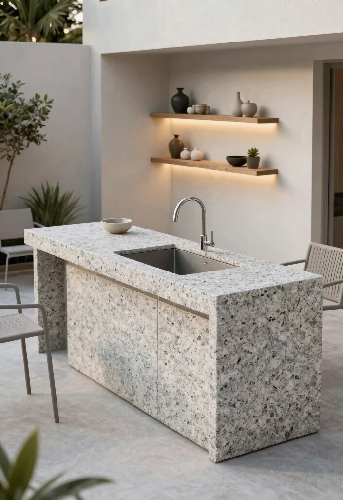 14 Sink Outside Bathroom Ideas For Modern Layouts - 6. Integrated Sink Counter 1