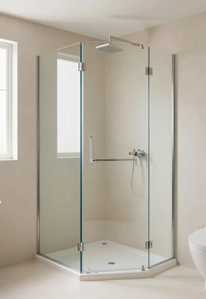 14 Small Bathroom With Shower Ideas That Feel Open - 1. Light and Airy with Glass Panels 1