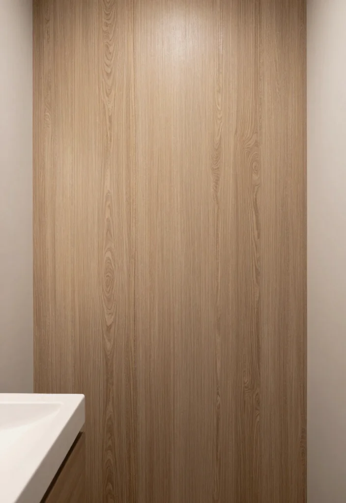 14 Small Bathroom With Shower Ideas That Feel Open - 11. Textured Wall Panels 1