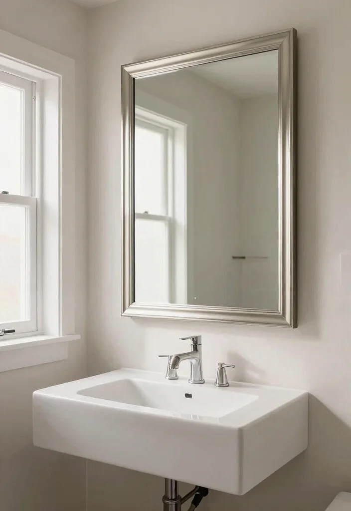 14 Small Bathroom With Shower Ideas That Feel Open - 5. Large Mirrors for Depth 1