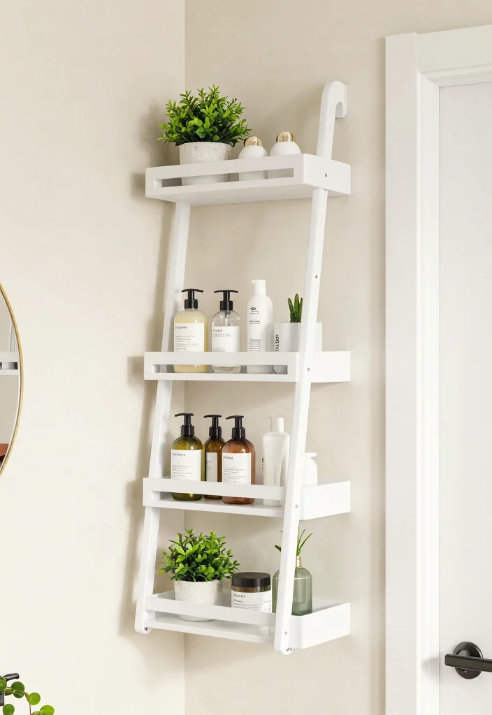 14 Small Bathroom With Shower Ideas That Feel Open - 6. Vertical Storage Solutions 1
