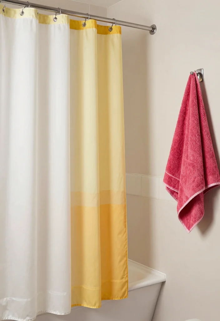 14 Small Bathroom With Shower Ideas That Feel Open - 9. Bold Accents to Create Focus 1