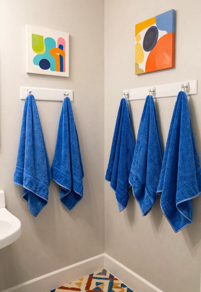 14 Staff Bathroom Ideas That Are Practical And Clean - 5. Vibrant Accents 1