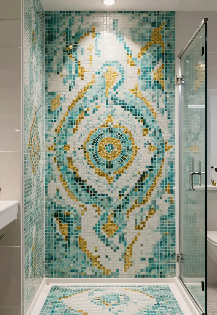 14 Unique Bathroom Tile Ideas That Stand Out - 5. Mosaics for Memories 1