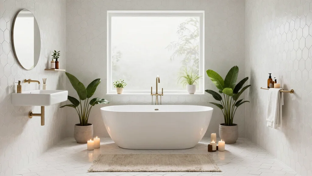 14 White Hexagon Tile Bathroom Ideas With Clean Style