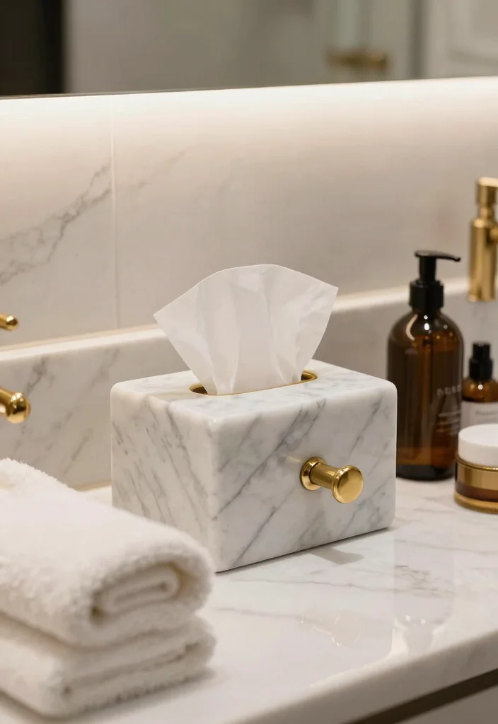 15 Bathroom Tissue Holder Ideas With Style - 10. Luxurious Touch 1