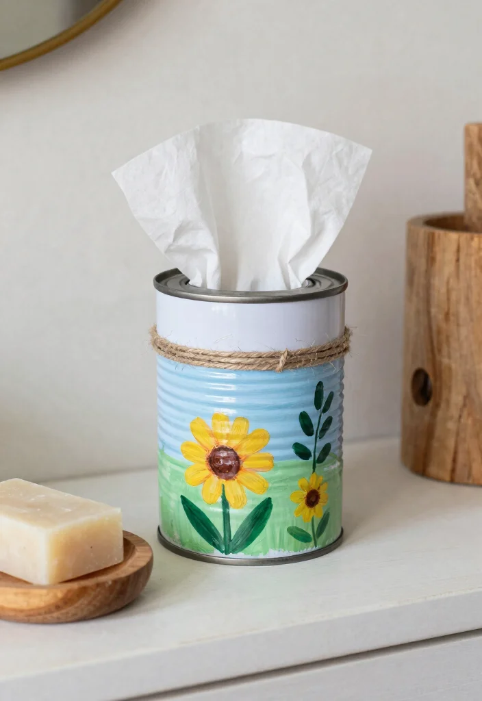 15 Bathroom Tissue Holder Ideas With Style - 5. Eco-Friendly Upcycling 1