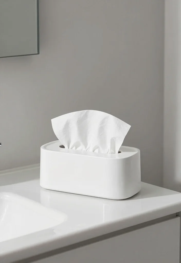15 Bathroom Tissue Holder Ideas With Style - 6. Minimalist Magic 1