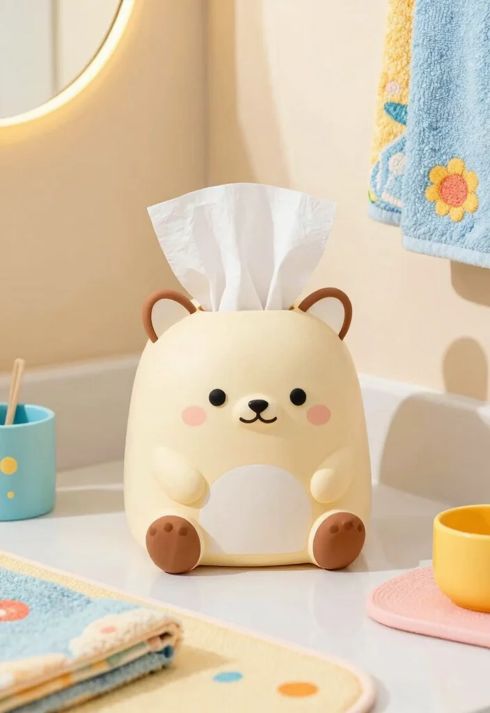 15 Bathroom Tissue Holder Ideas With Style - 8. Whimsical Elements 1