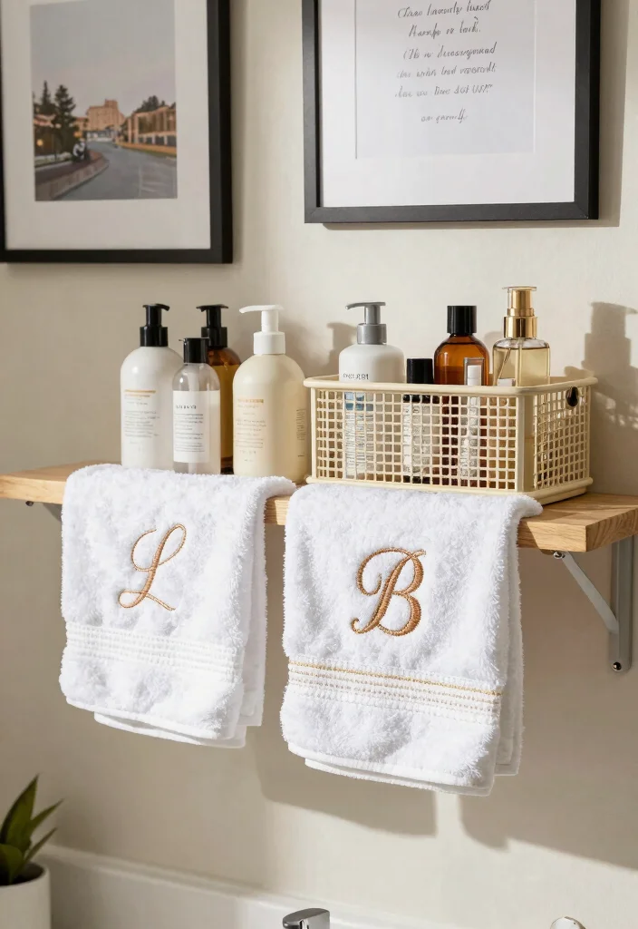 15 His And Hers Bathroom Decor Ideas For Shared Spaces - 2. Personalized Accessories 1