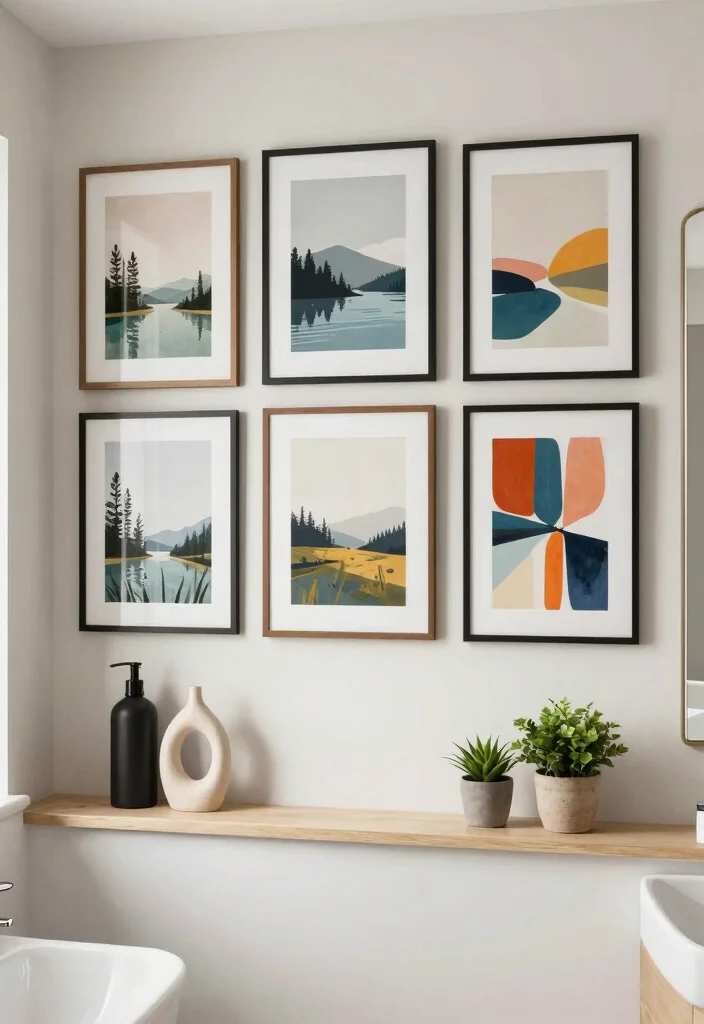 15 His And Hers Bathroom Decor Ideas For Shared Spaces - 6. Artful Accents 1