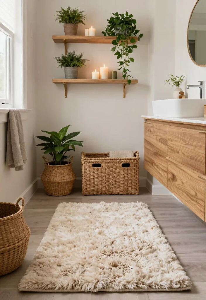 15 His And Hers Bathroom Decor Ideas For Shared Spaces - 9. Textured Elements 1