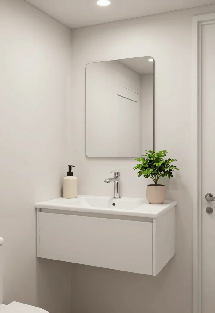 15 Mobile Home Bathroom Ideas For Small Spaces - 11. Minimalist Decor 1