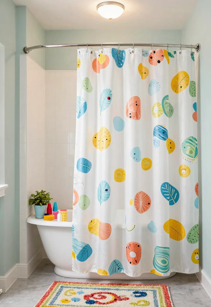15 Small Bathroom Ideas With A Bathtub That Actually Work - 4. Curtain Shower/Bathtub Combo 1