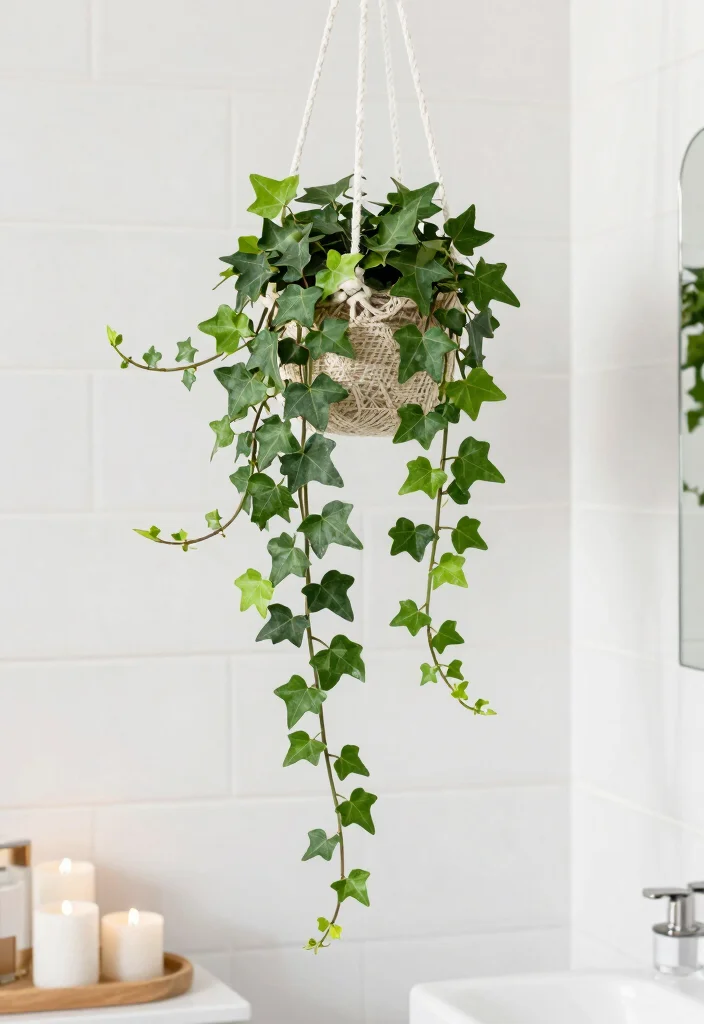 15 Small Bathroom Plant Ideas That Thrive In Humidity - 12. English Ivy: The Climbing Wonder 1