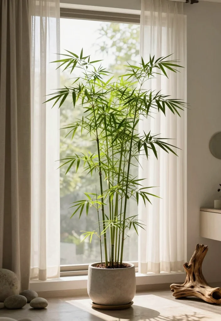 15 Small Bathroom Plant Ideas That Thrive In Humidity - 5. Bamboo: The Zen Element 1
