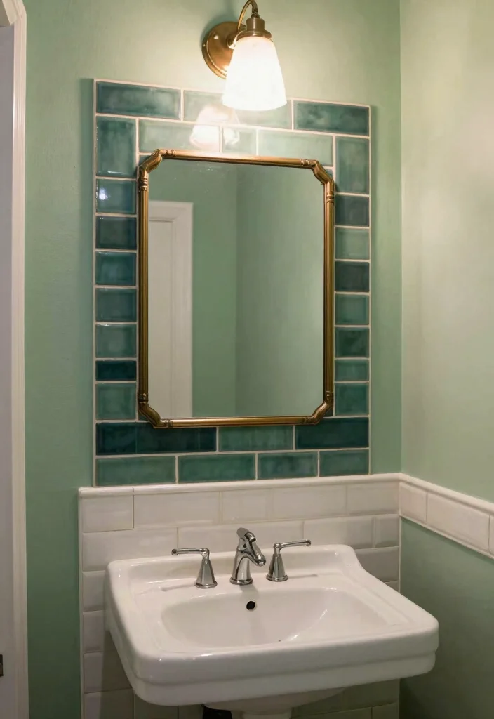 15 Small Tile Bathroom Ideas With Big Impact - 10. Subway Tile Borders 1