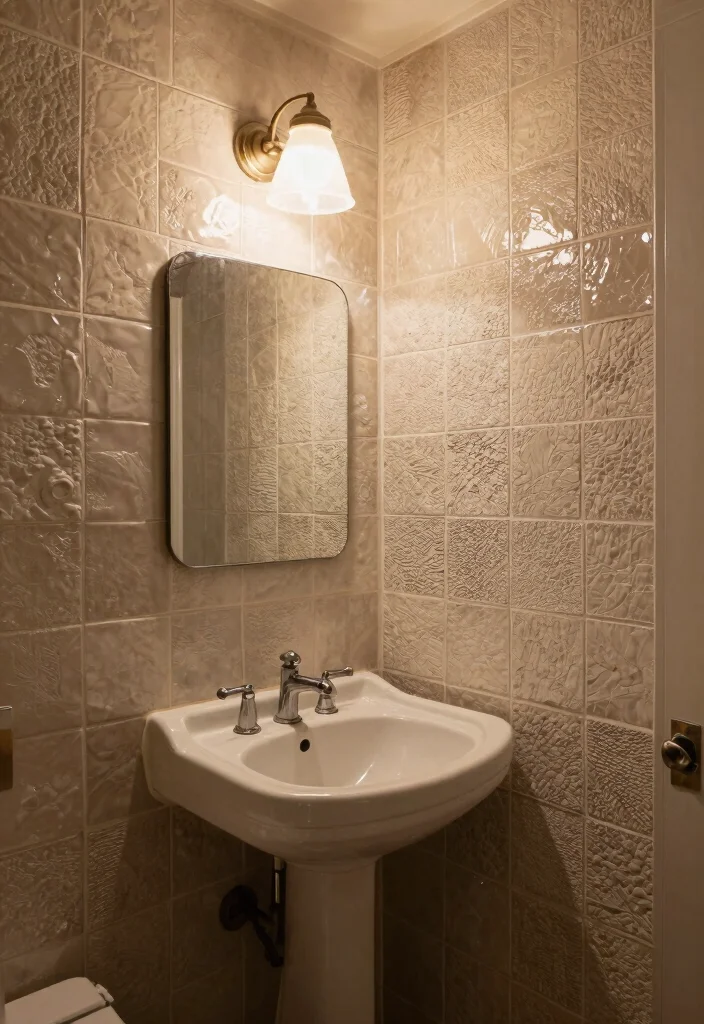 15 Small Tile Bathroom Ideas With Big Impact - 11. Combination of Textures 1