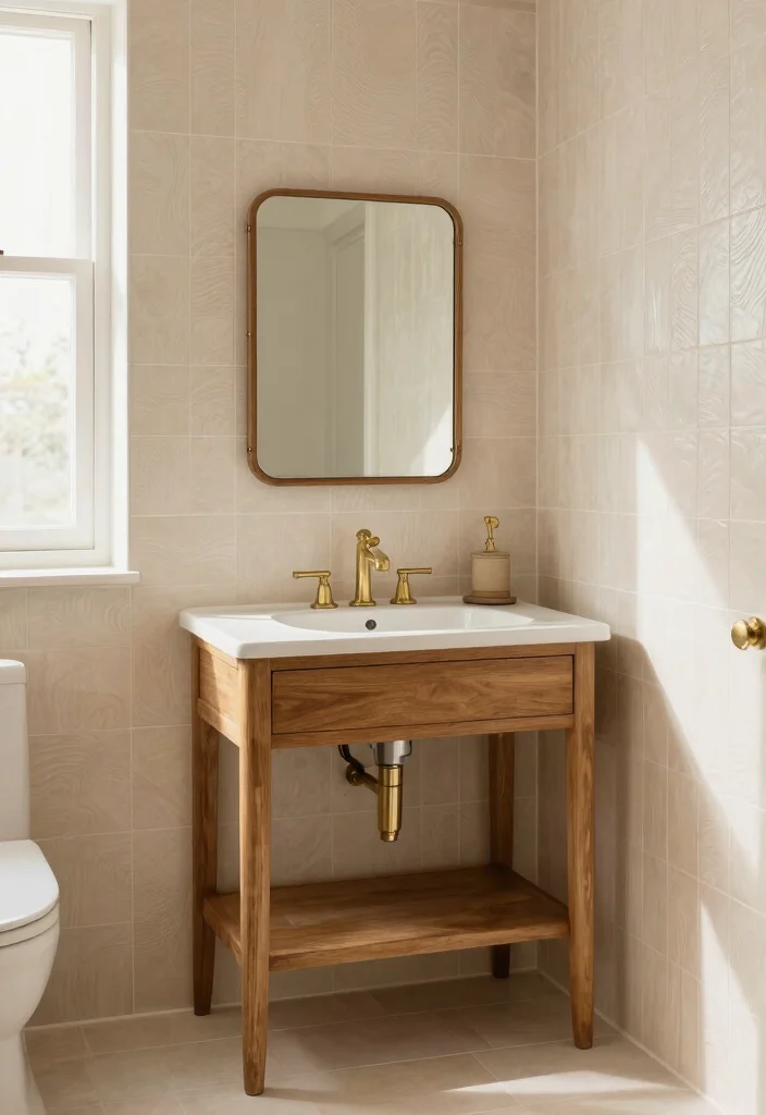 15 Small Tile Bathroom Ideas With Big Impact - 3. Textured Tiles for Depth 1