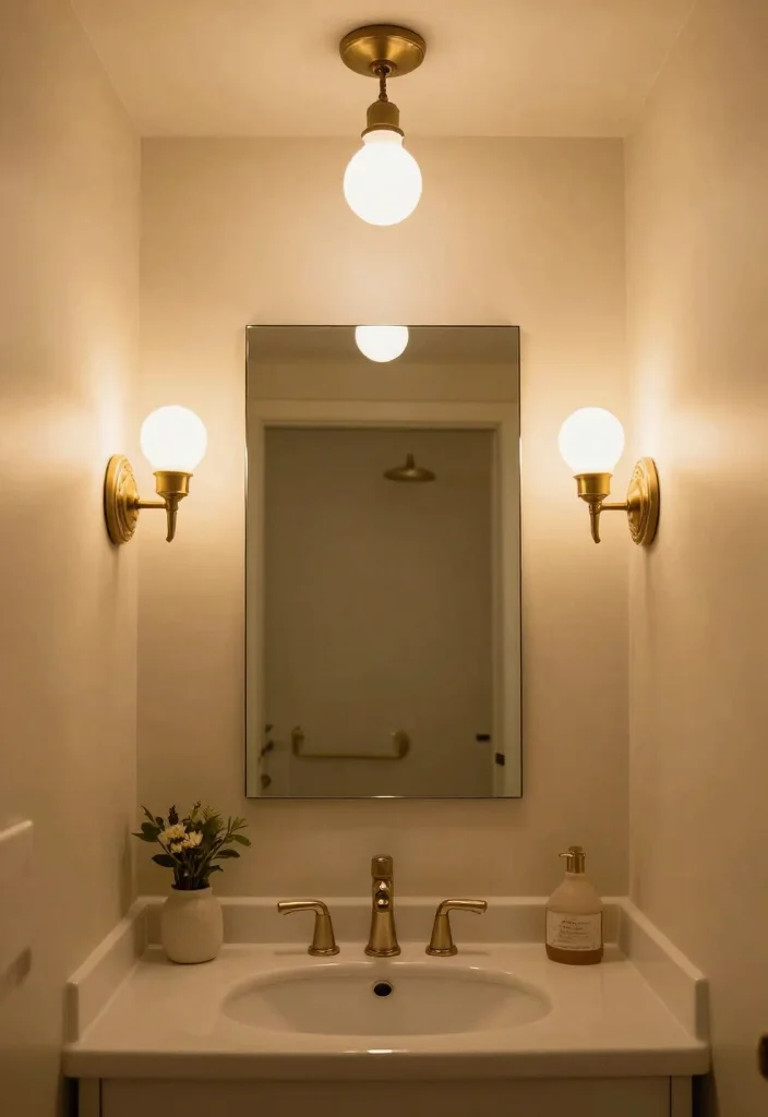 15 Wash Room Bathroom Ideas For Everyday Comfort - 12. Warm Lighting 1