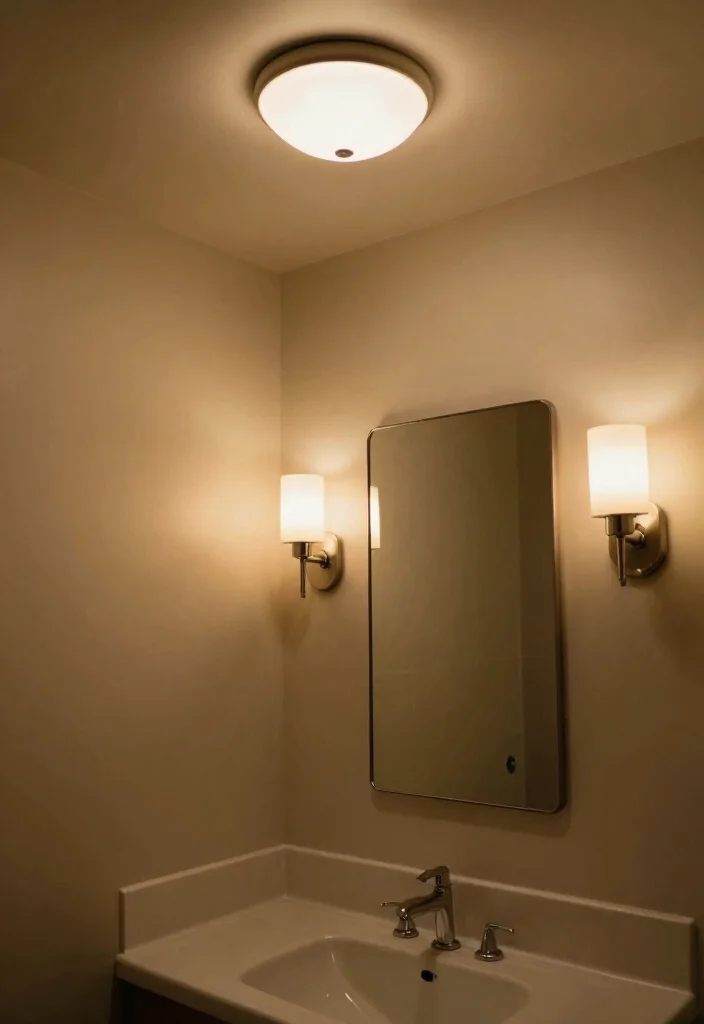 15 Wash Room Bathroom Ideas For Everyday Comfort - 15. Layered Lighting 1