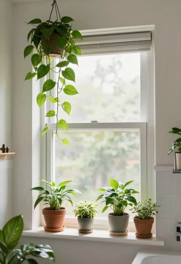16 Joanna Gaines Bathroom Ideas With Farmhouse Soul - 9. Adding Greenery 1