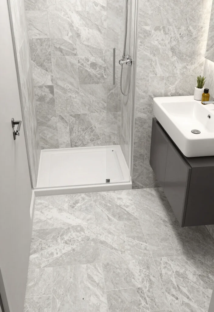 16 Small Bathroom Tile Floor Ideas That Elevate Tiny Spaces - 10. Vinyl Tile Options 1