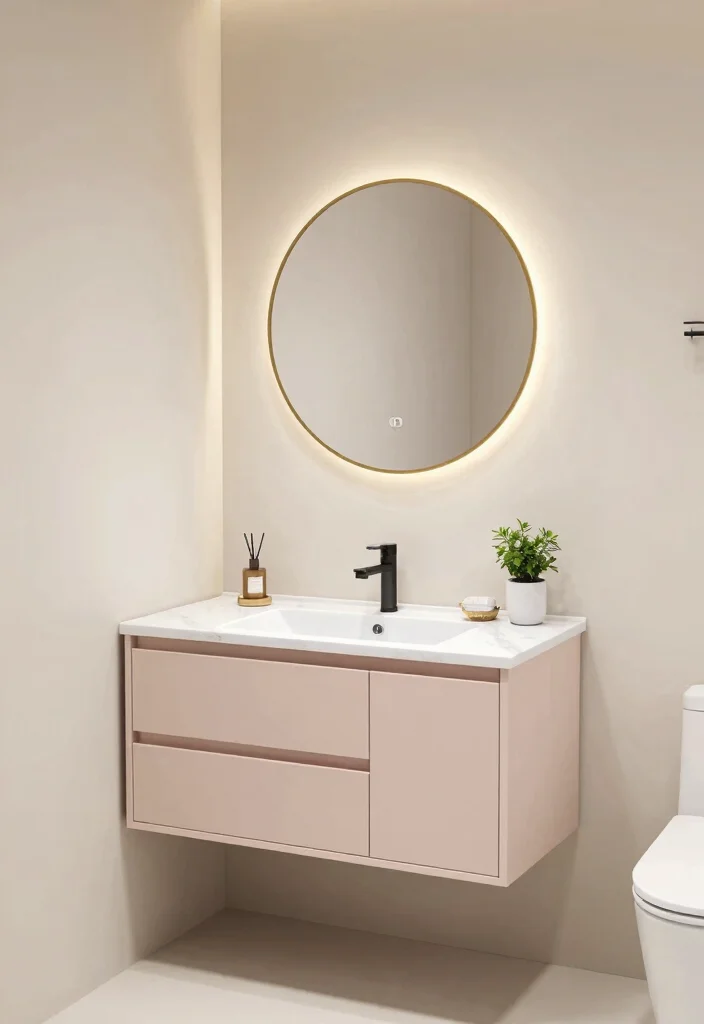 16 Small Primary Bathroom Ideas With Smart Luxury - 1. Floating Vanities for Space Maximization 1