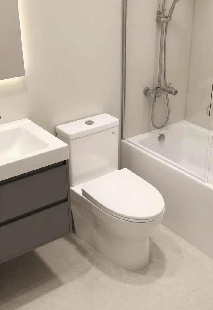 16 Small Primary Bathroom Ideas With Smart Luxury - 13. Multifunctional Fixtures 1