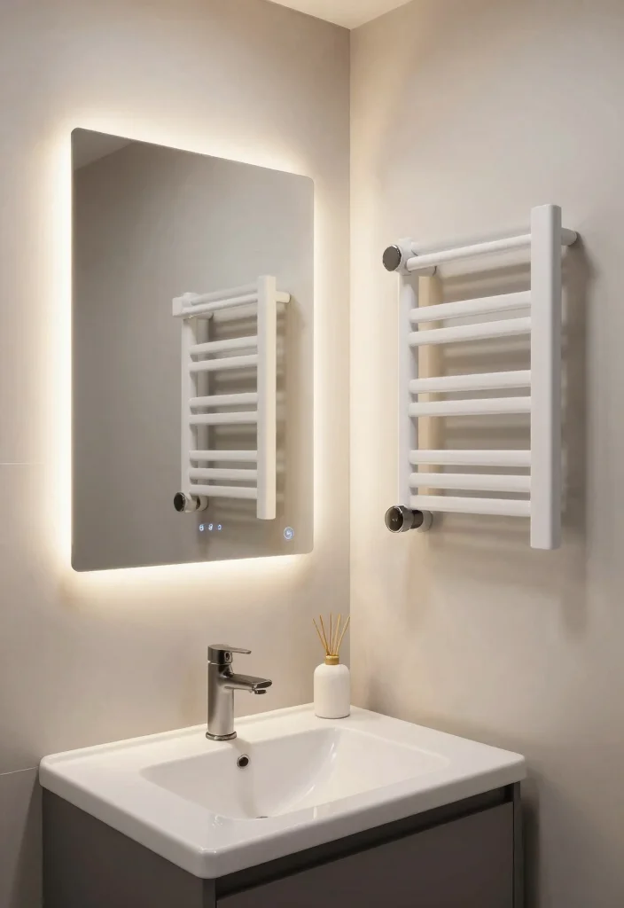 16 Small Primary Bathroom Ideas With Smart Luxury - 16. Smart Technology Integration 1