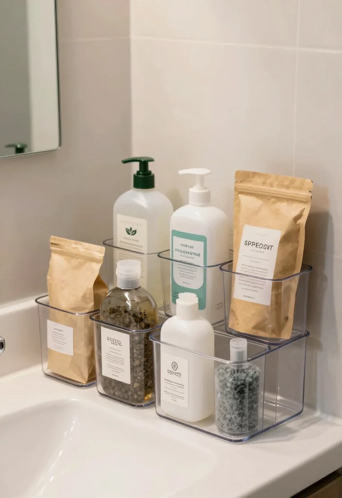 16 Under Bathroom Sink Organization Ideas That Work - 16. Eco-Friendly Cleaning Supplies 1