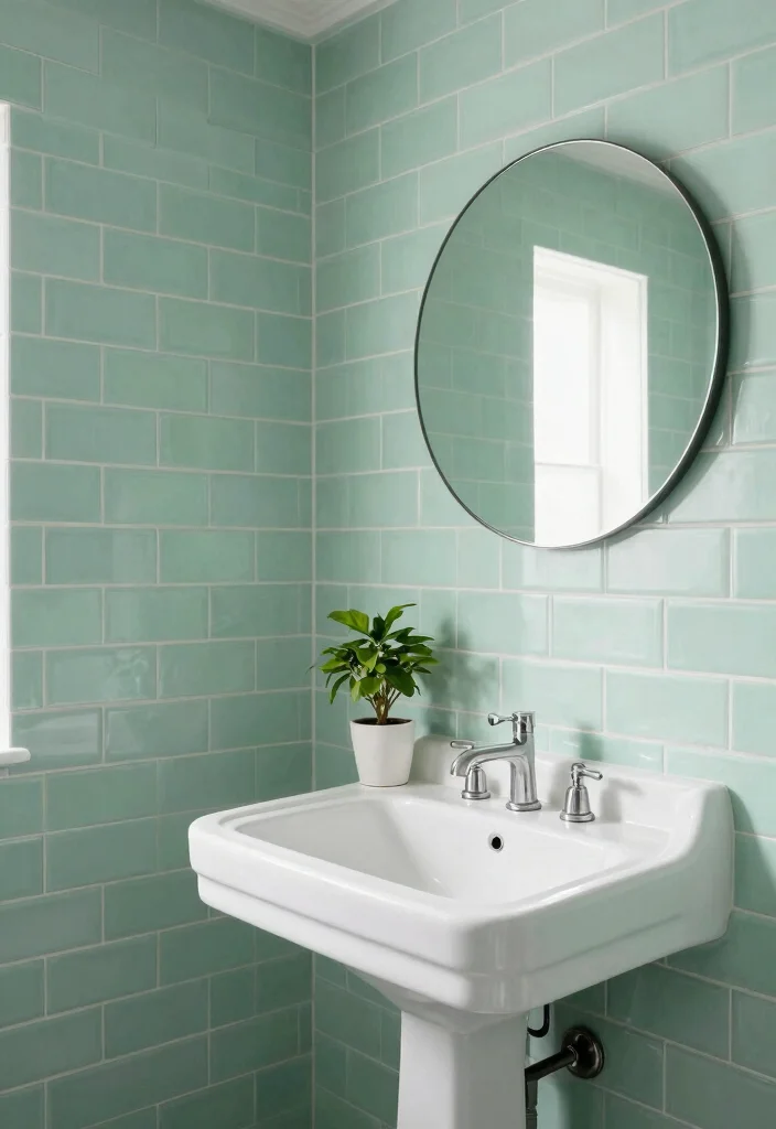 18 Bathroom Tile Inspiration Ideas You Will Want To Save - 3. Subtle Vintage Subway Tiles 1