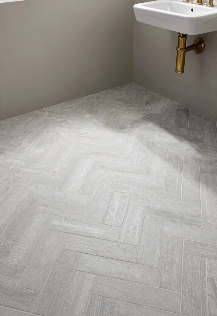 18 Bathroom Tile Inspiration Ideas You Will Want To Save - 6. Chic Herringbone Patterns 1
