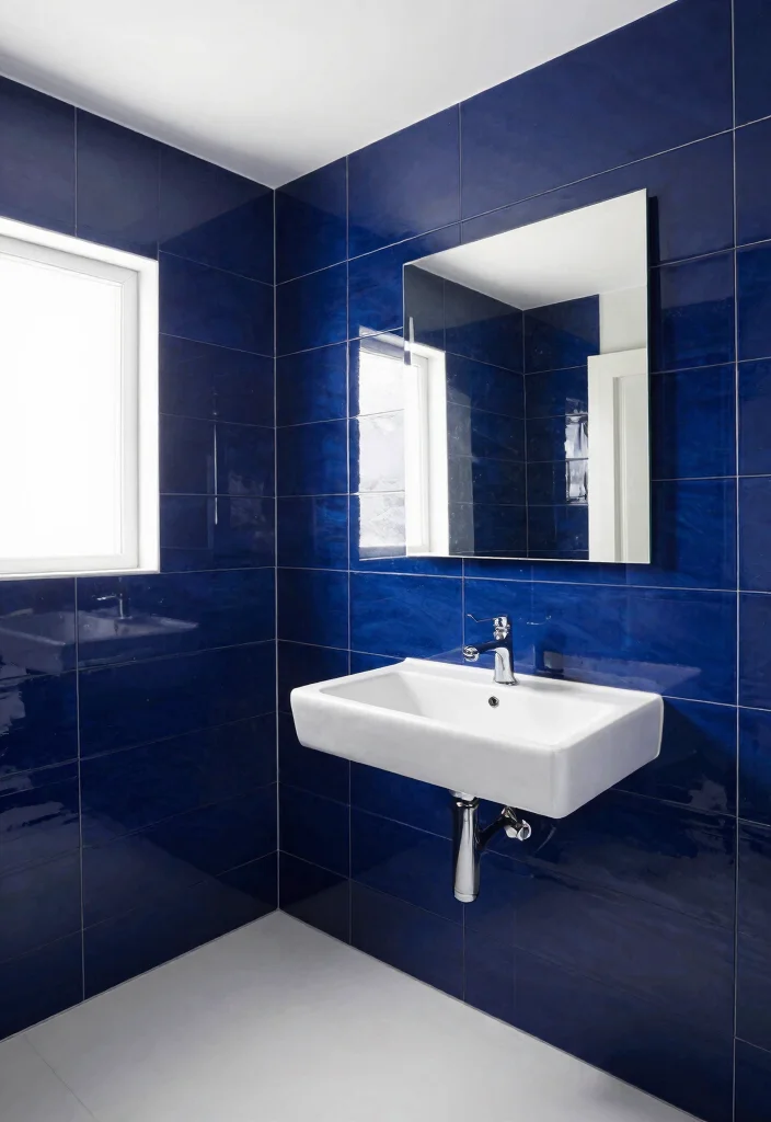 18 Best Tile Ideas For Bathroom Floors And Walls - 9. Glossy Wall Tiles 1