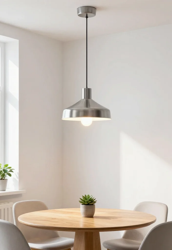 12 Ceiling Light Ideas for Small Rooms That Make the Space Feel Bigger - 1. Minimalist Pendant Lighting 1