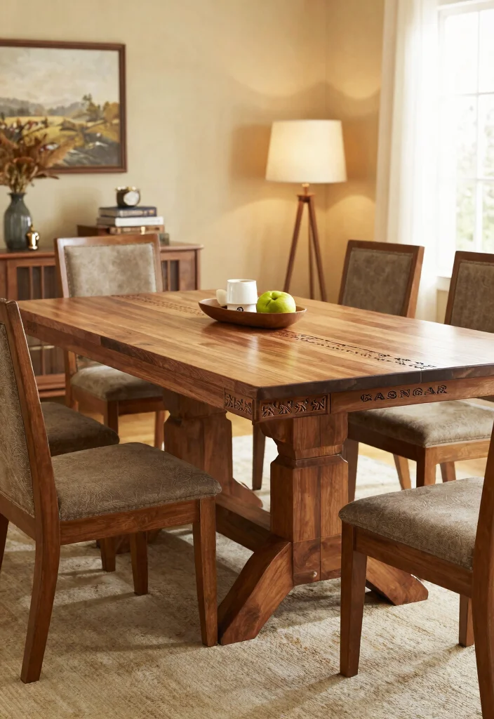 12 Farmhouse Dining Table Ideas That Seat More Than Four - 12. Farmhouse Table with Customizable Options 1