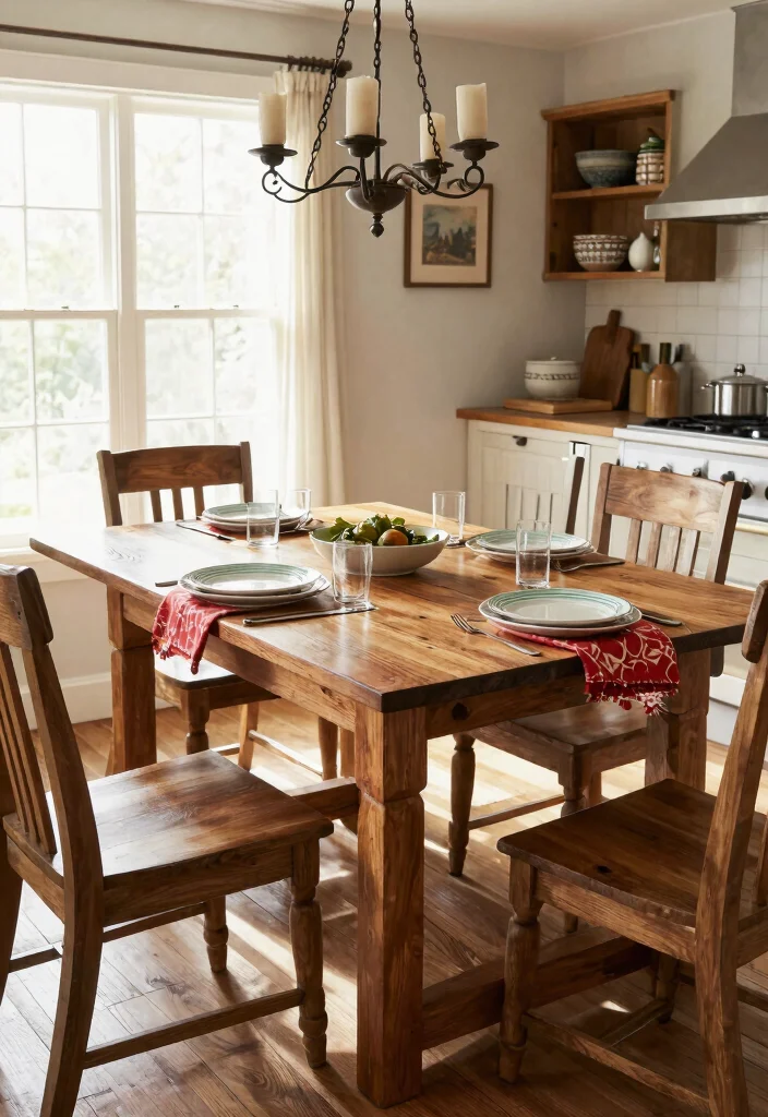 12 Farmhouse Dining Table Ideas That Seat More Than Four - 3. Extendable Farmhouse Tables for Flexibility 1