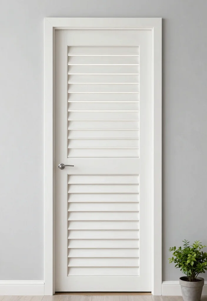 12 Farmhouse Interior Doors on a Budget That Look Custom-Made - 11. Farmhouse Louvered Door 1